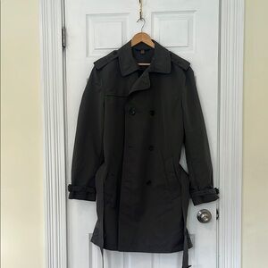 Men's Banana Republic Dark Olive Trench Coat